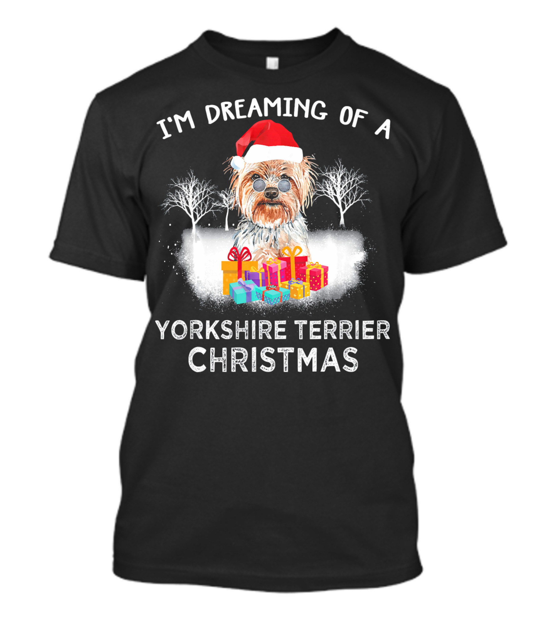 I'm Dreaming Of A Yorkshire Terrier Christmas T-Shirt