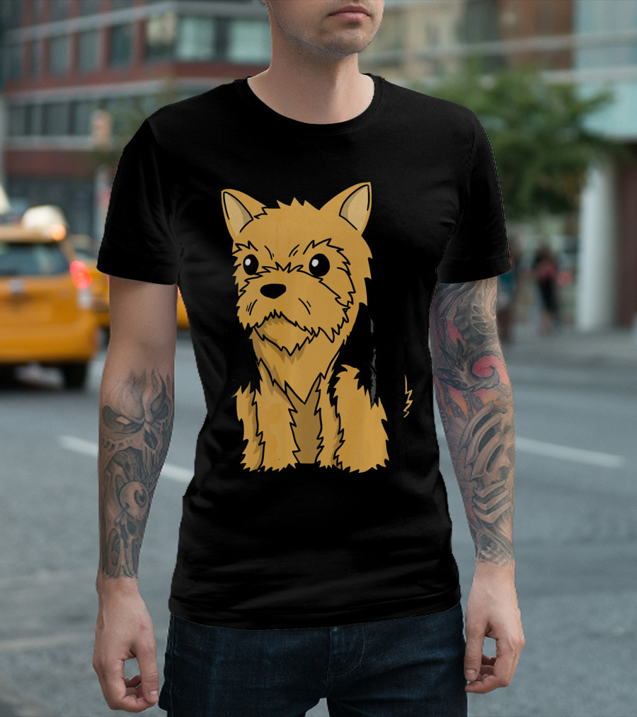 Yorkshire Terrier Cute Cartoon Dog T-Shirt
