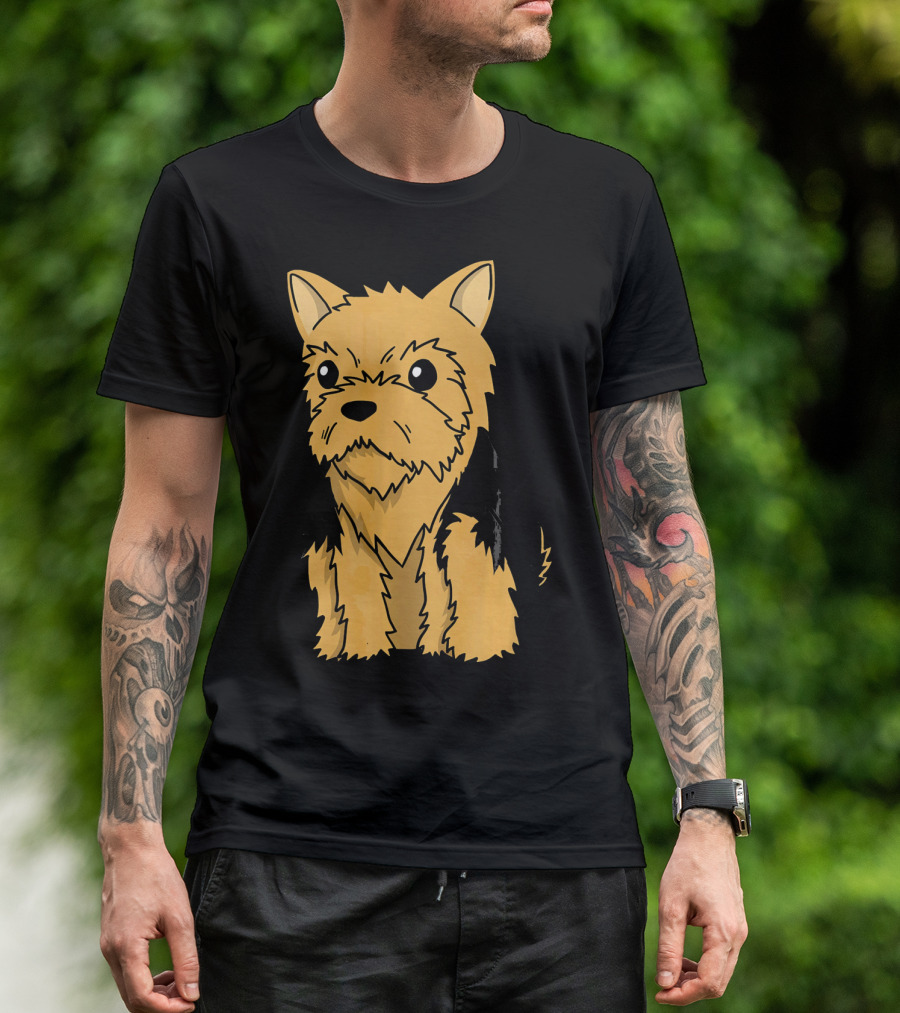Yorkshire Terrier Cute Cartoon Dog T-Shirt