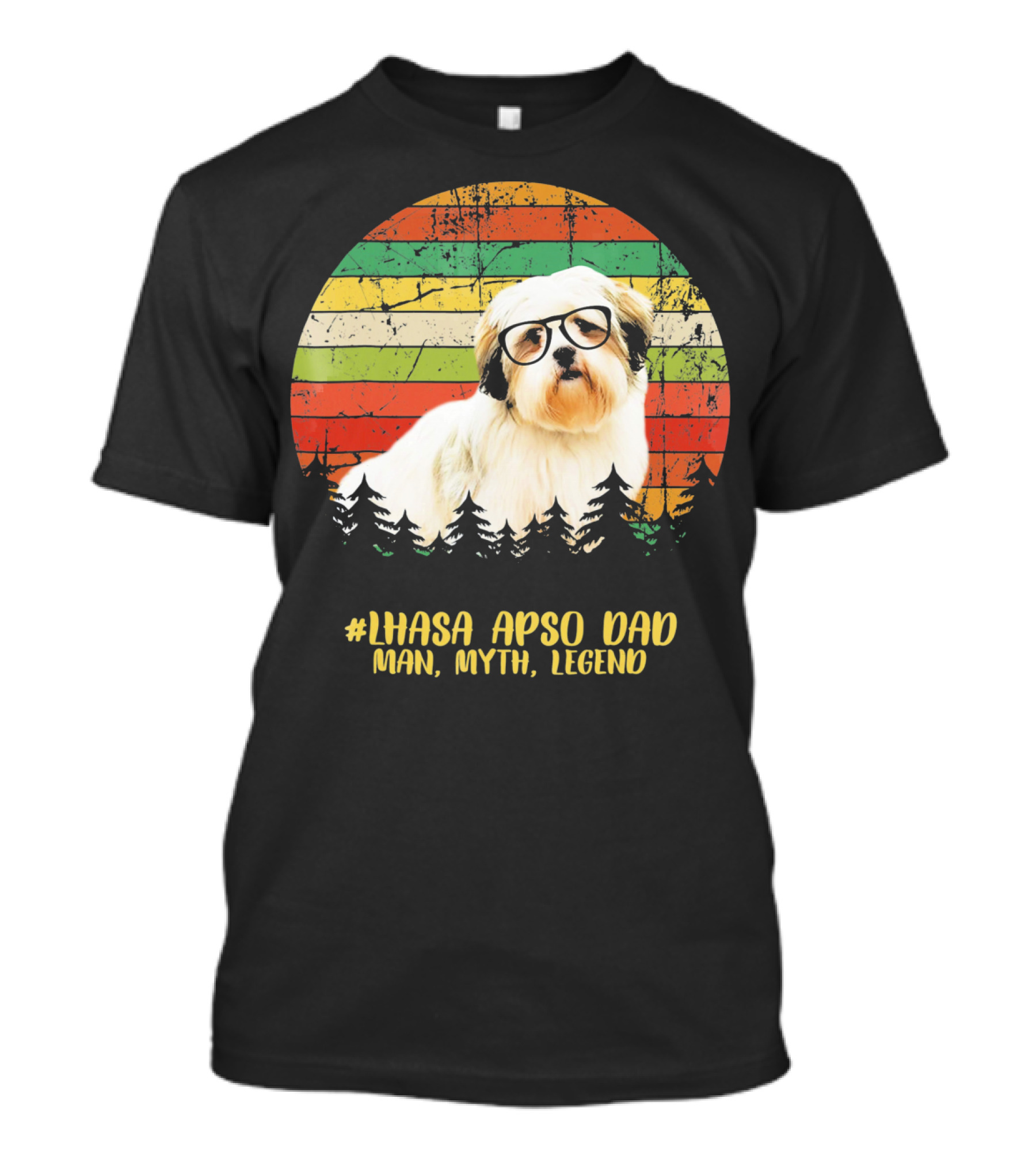 LHASA APSO DAD Man Myth Legend T-Shirt