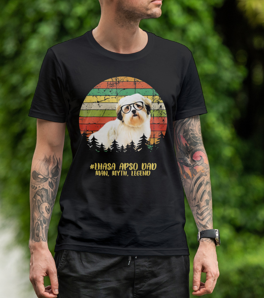 LHASA APSO DAD Man Myth Legend T-Shirt