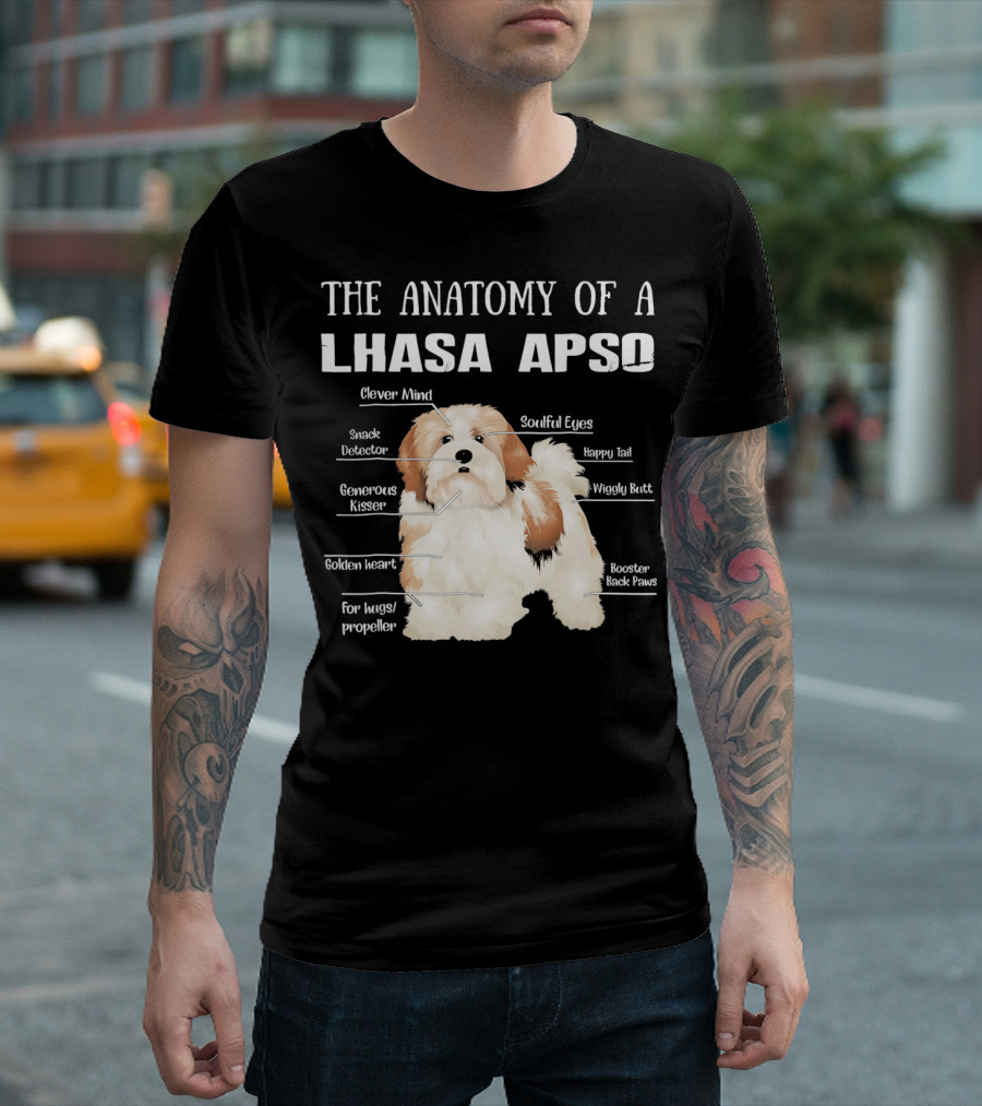 The Anatomy of A Lhasa Apso Clever Mind Snack Detector Generous Kisser Golden Heart Soulful Eyes Happy Tail Wiggly Butt Booster Back Paws Hugs Propell