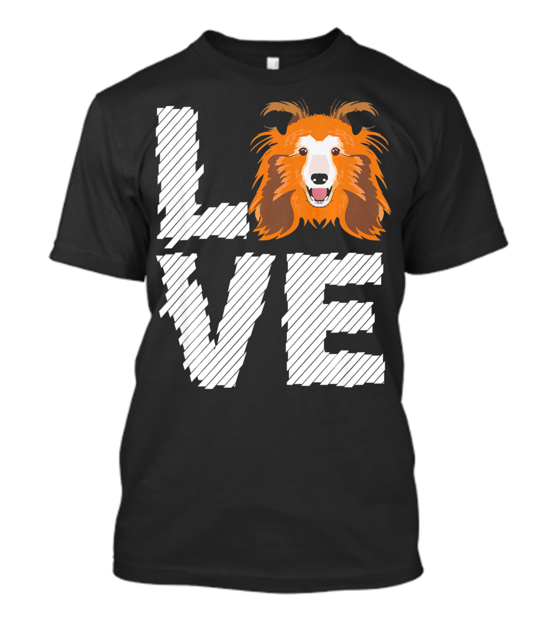LOVE Shetland Sheepdog Dogs T-Shirt