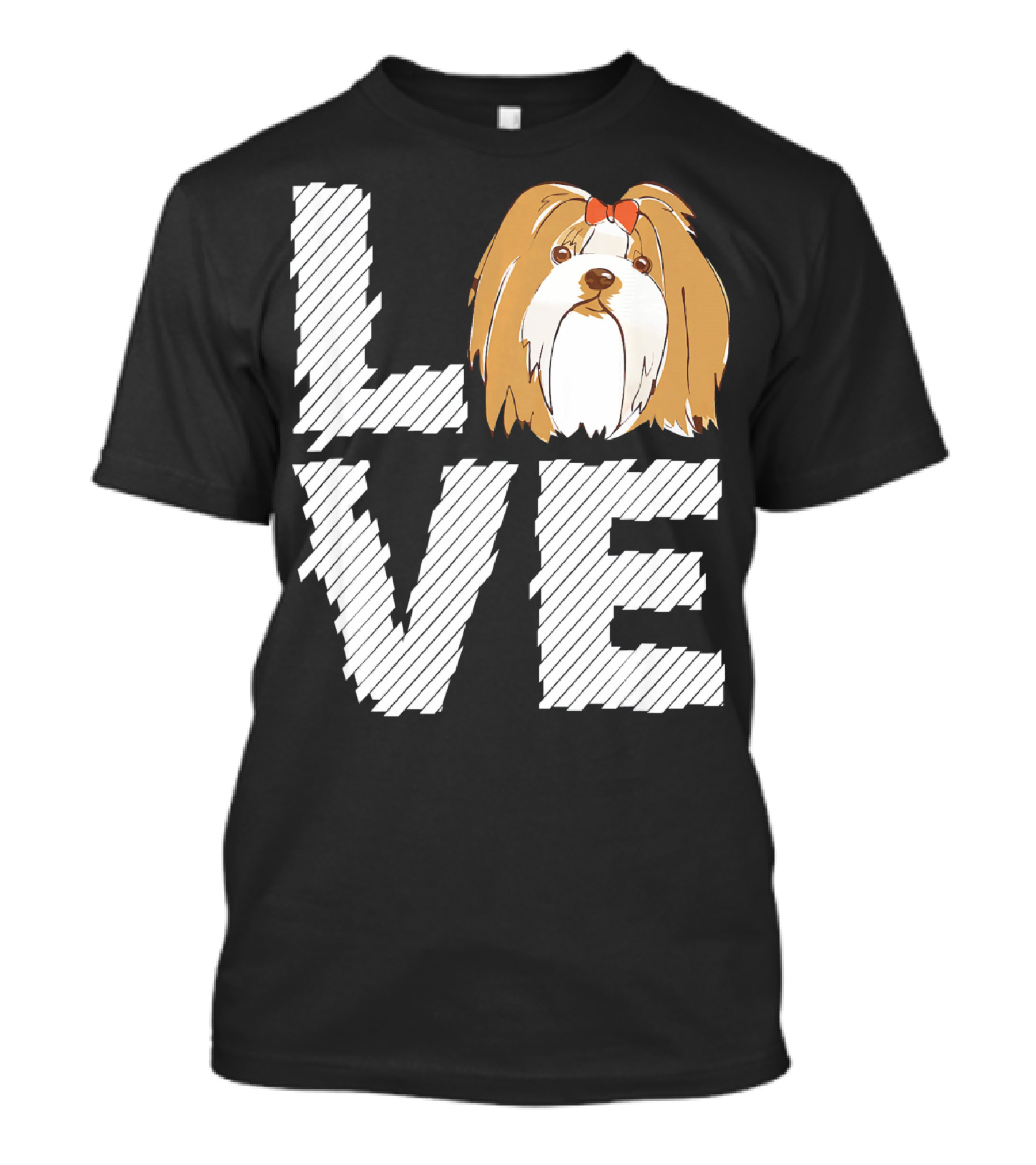 LOVE Lhasa Apso Dogs Lovers T-Shirt