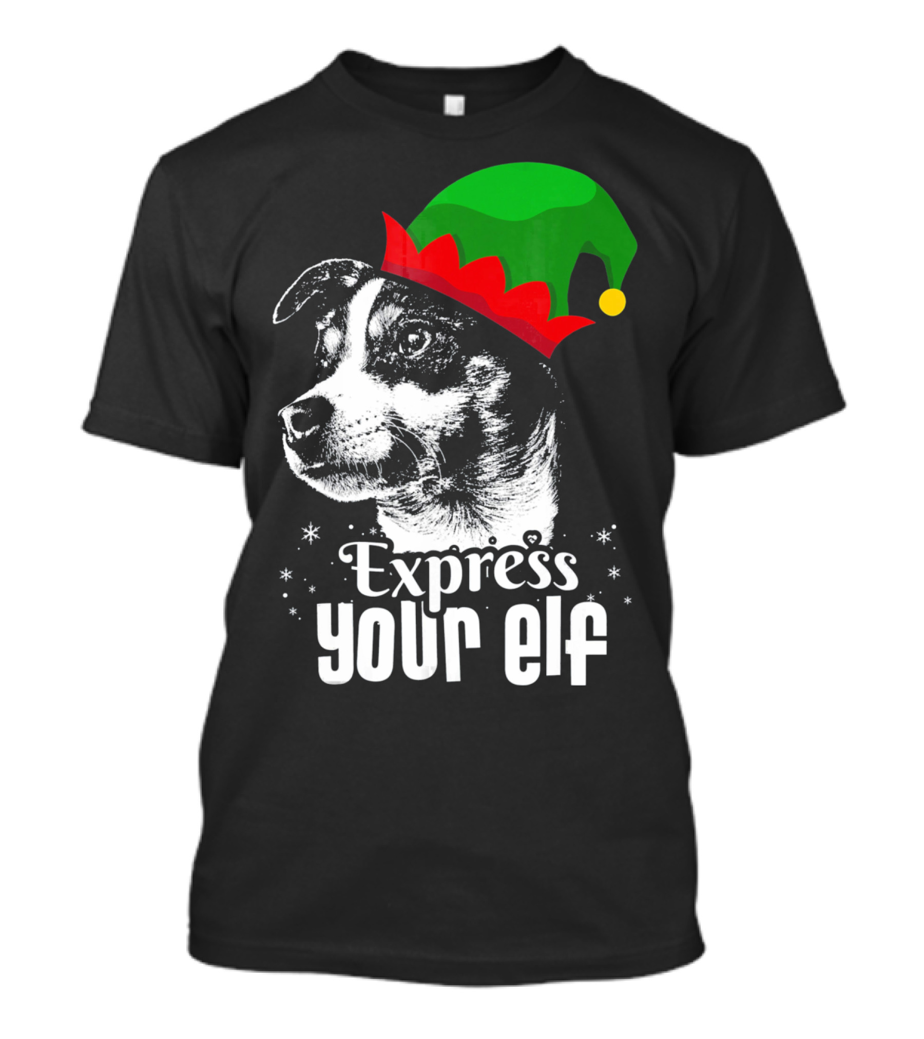 Express Your Elf Christmas Dog Rat Terrier T-Shirt