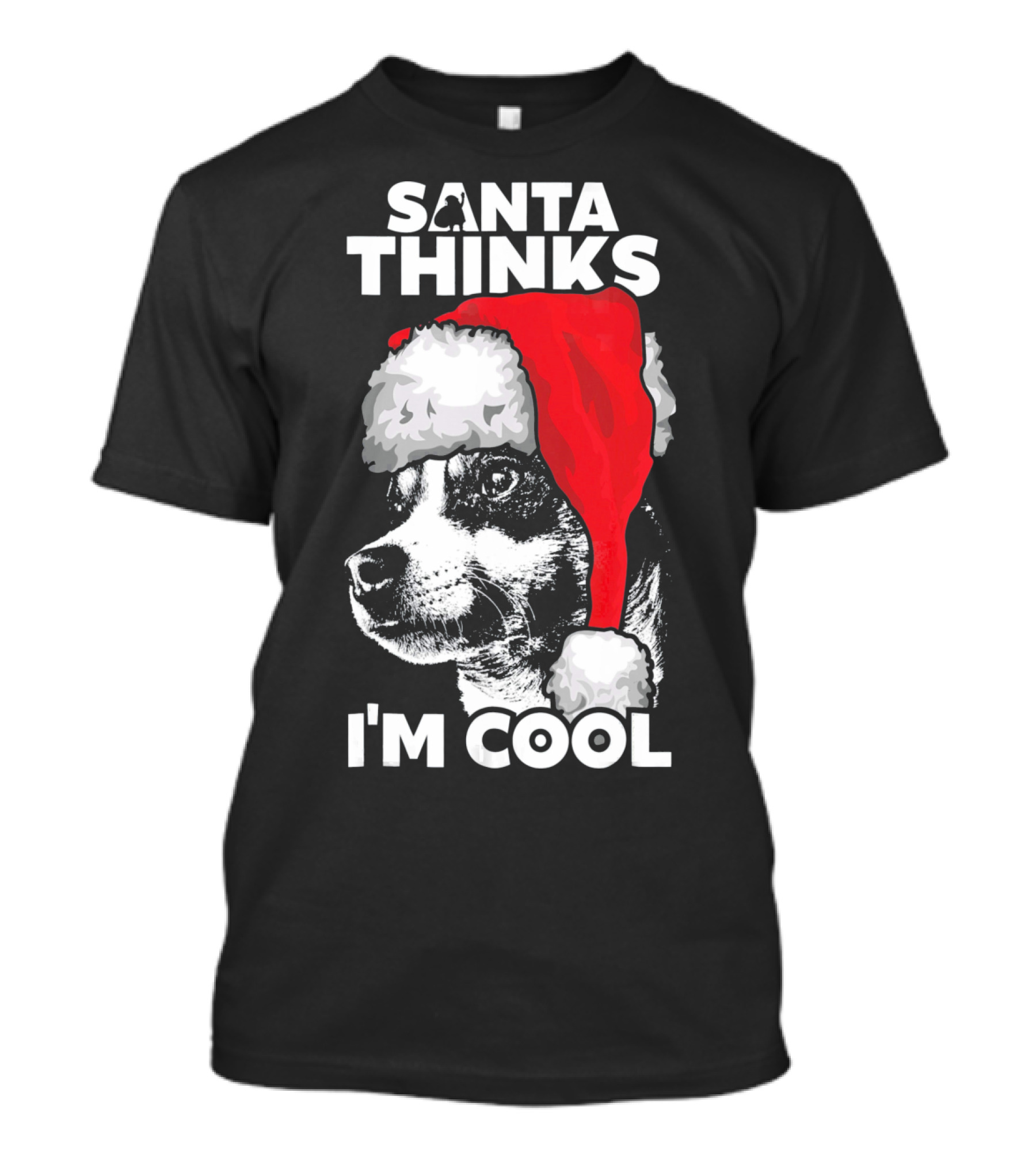 Santa Thinks I'm Cool Rat Terrier T-Shirt