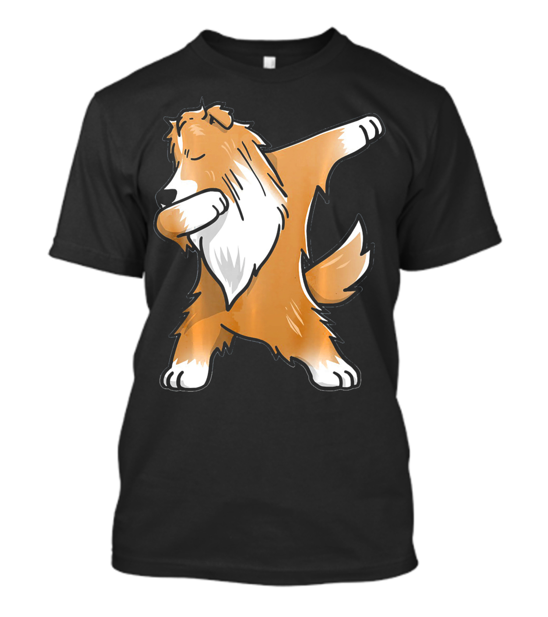 Dabbing Shetland Sheepdog Sheltie Dog Dance Pose T-Shirt
