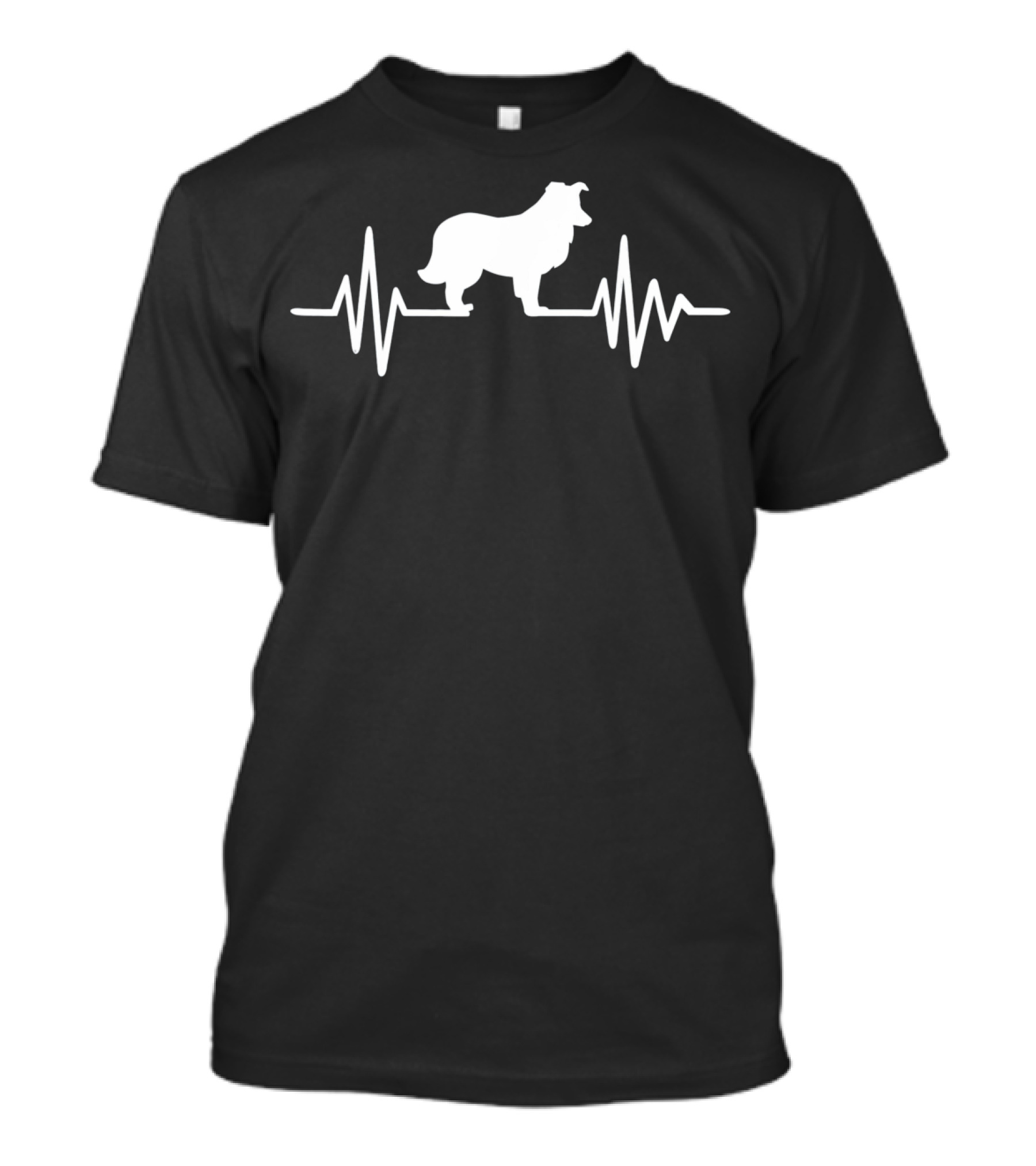 Heartbeat Shetland Sheepdog EKG爱犬心跳牧羊犬 T-Shirt