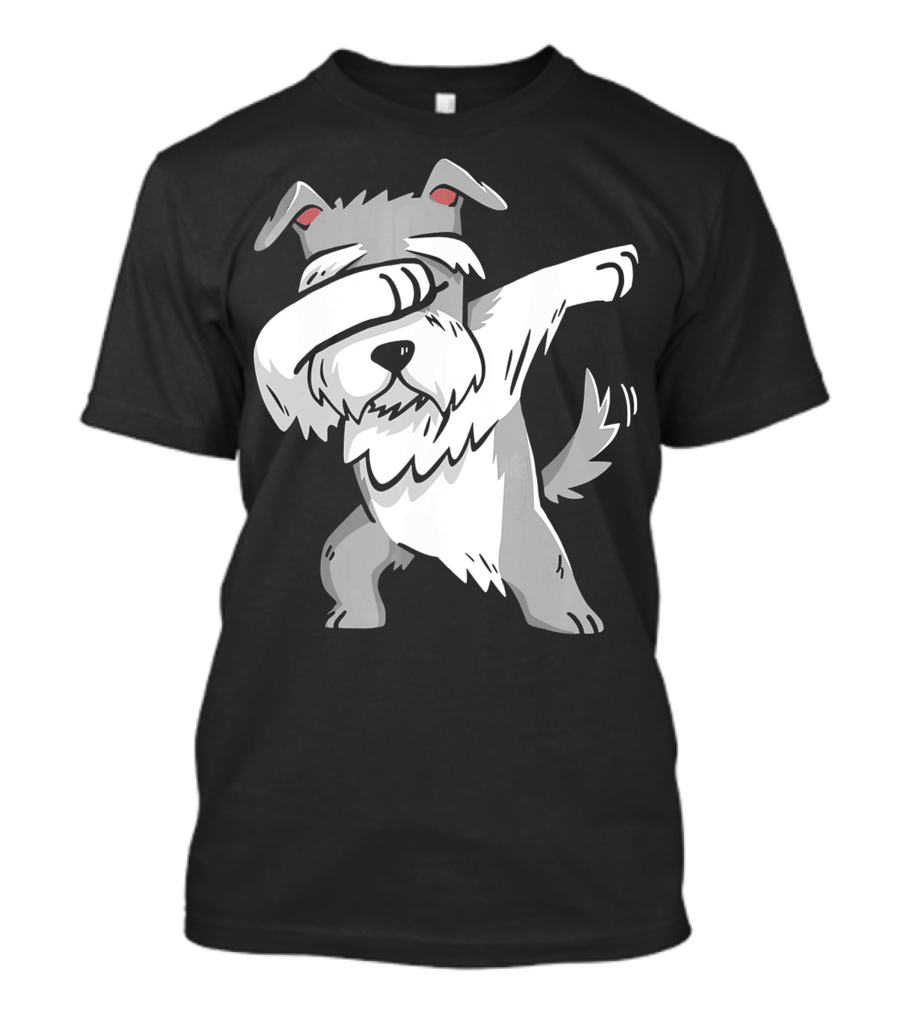 Dabbing Schnauzer Kids Dog Pose T-Shirt