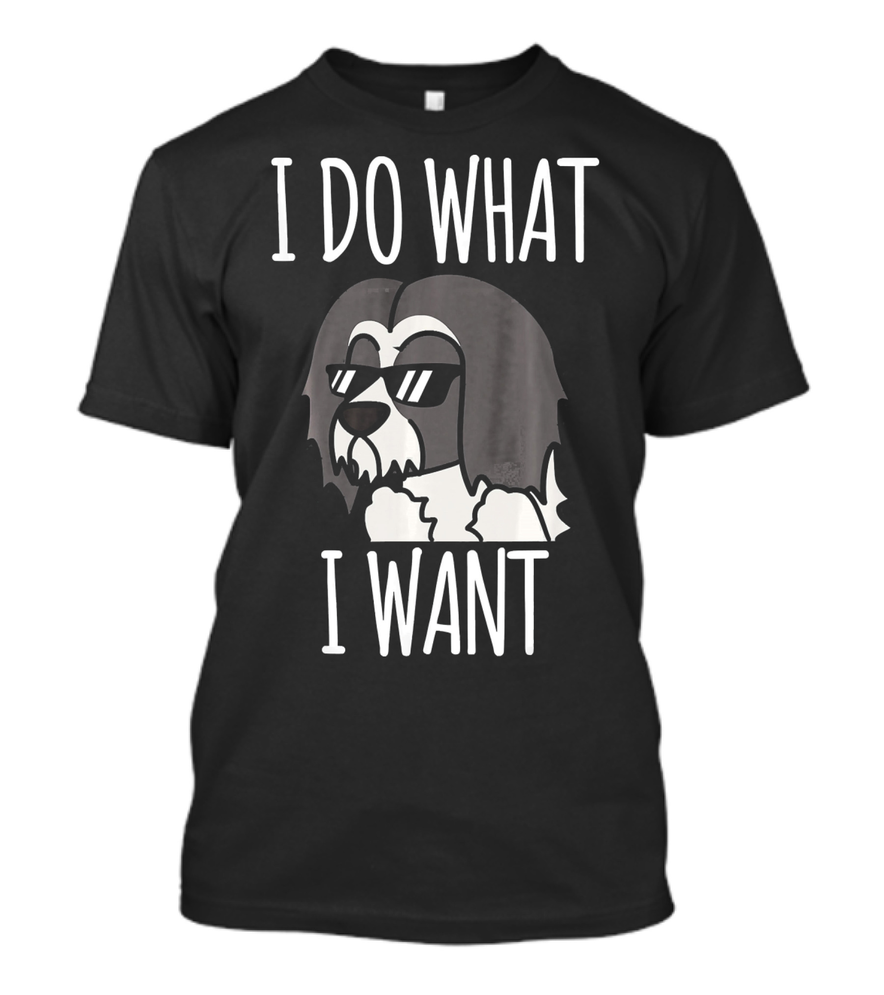 Lhasa Apso I Do What I Want Sunglasses Funny Dog T-Shirt