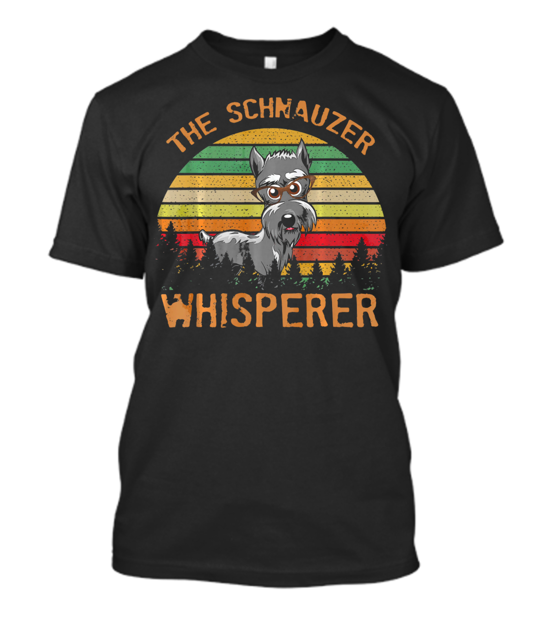 The Schnauzer Whisperer Vintage Retro Dog Lovers T-Shirt