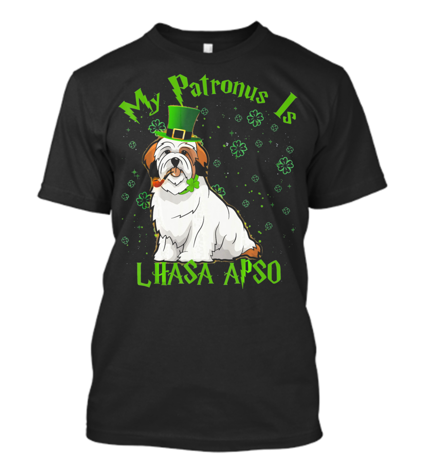 My Patronus Is Lhasa Apso St Patricks Day Dog T-Shirt