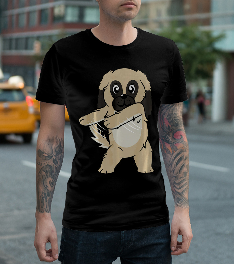 Pekingese Floss Dance Flossing Funny Dog Cute Dancing Pekingese T-Shirt