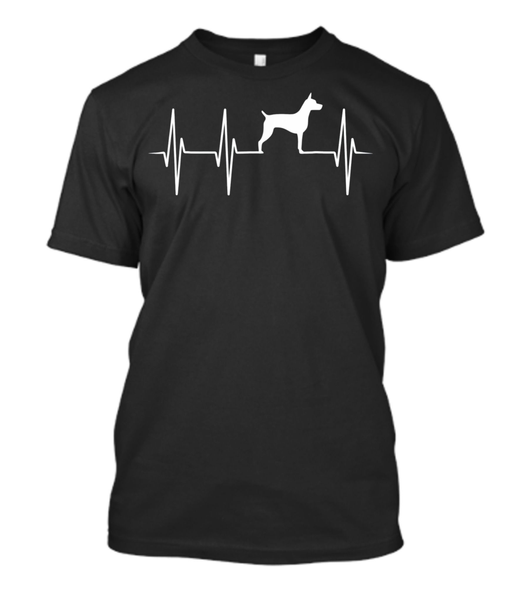 Rat Terrier Heartbeat Dog Paw Pals T-Shirt