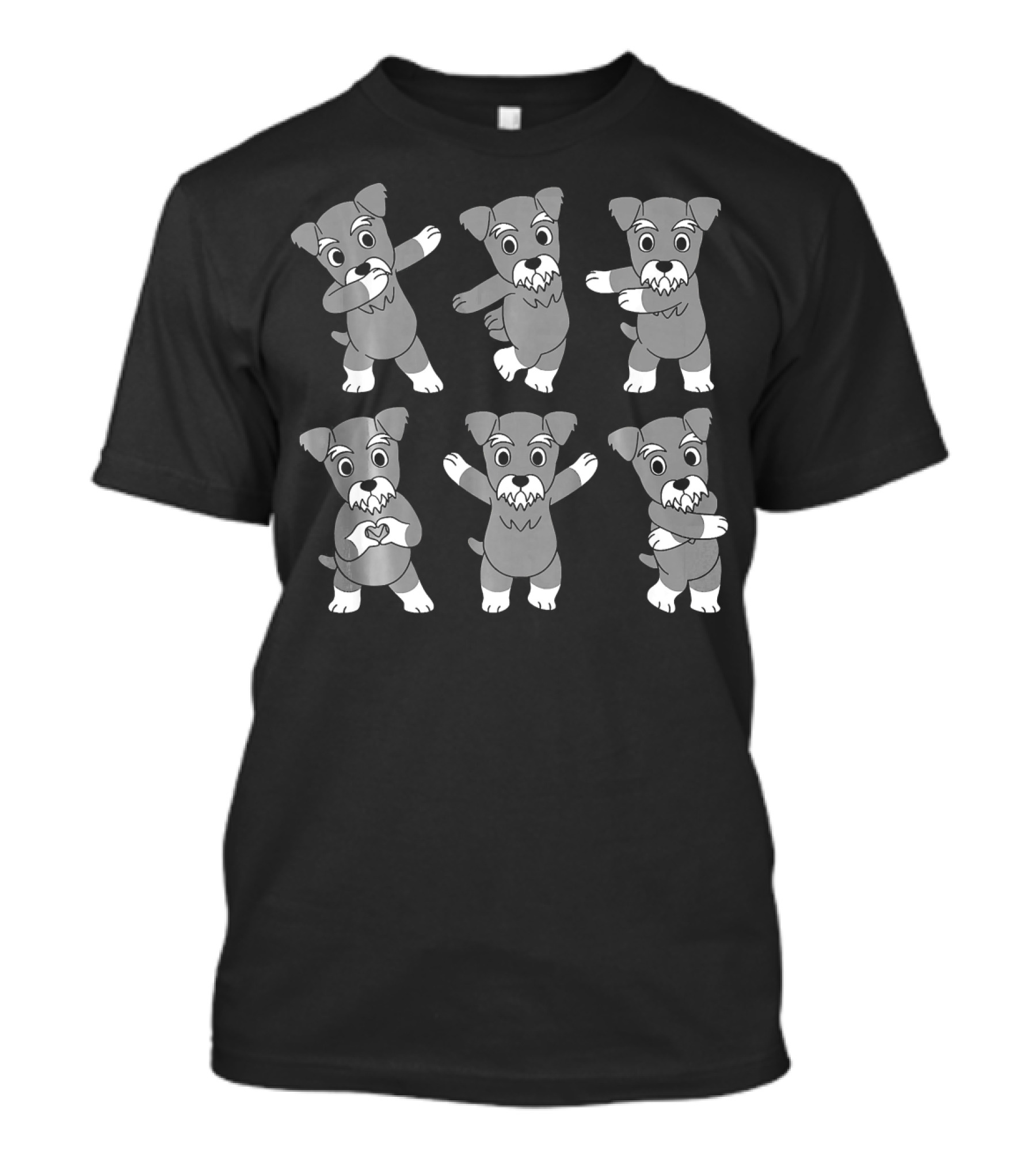 Schnauzer Dance Moves Challenge Funny Dog T-Shirt