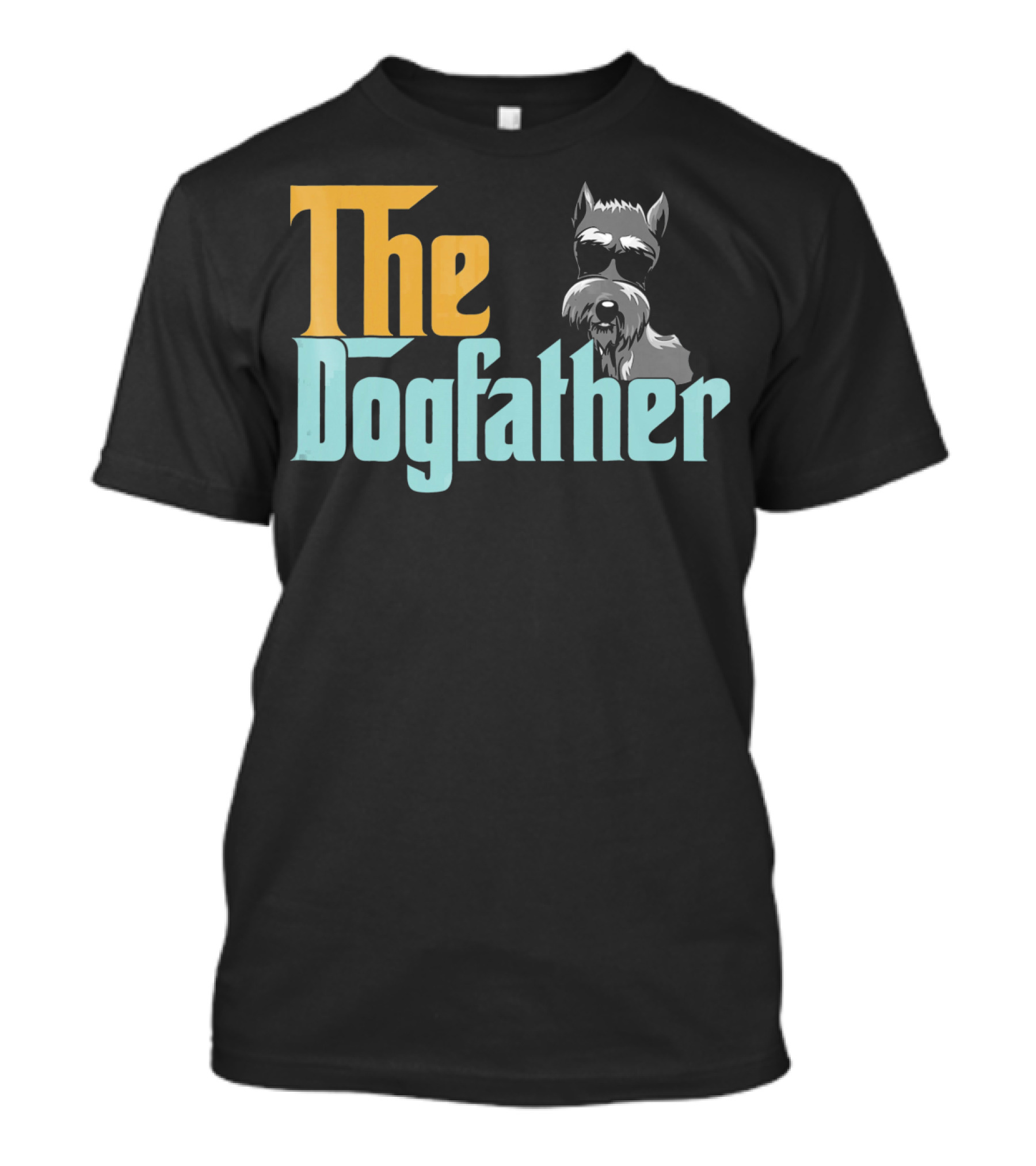The Dogfather Schnauzer Dog Sunglasses Boss T-Shirt