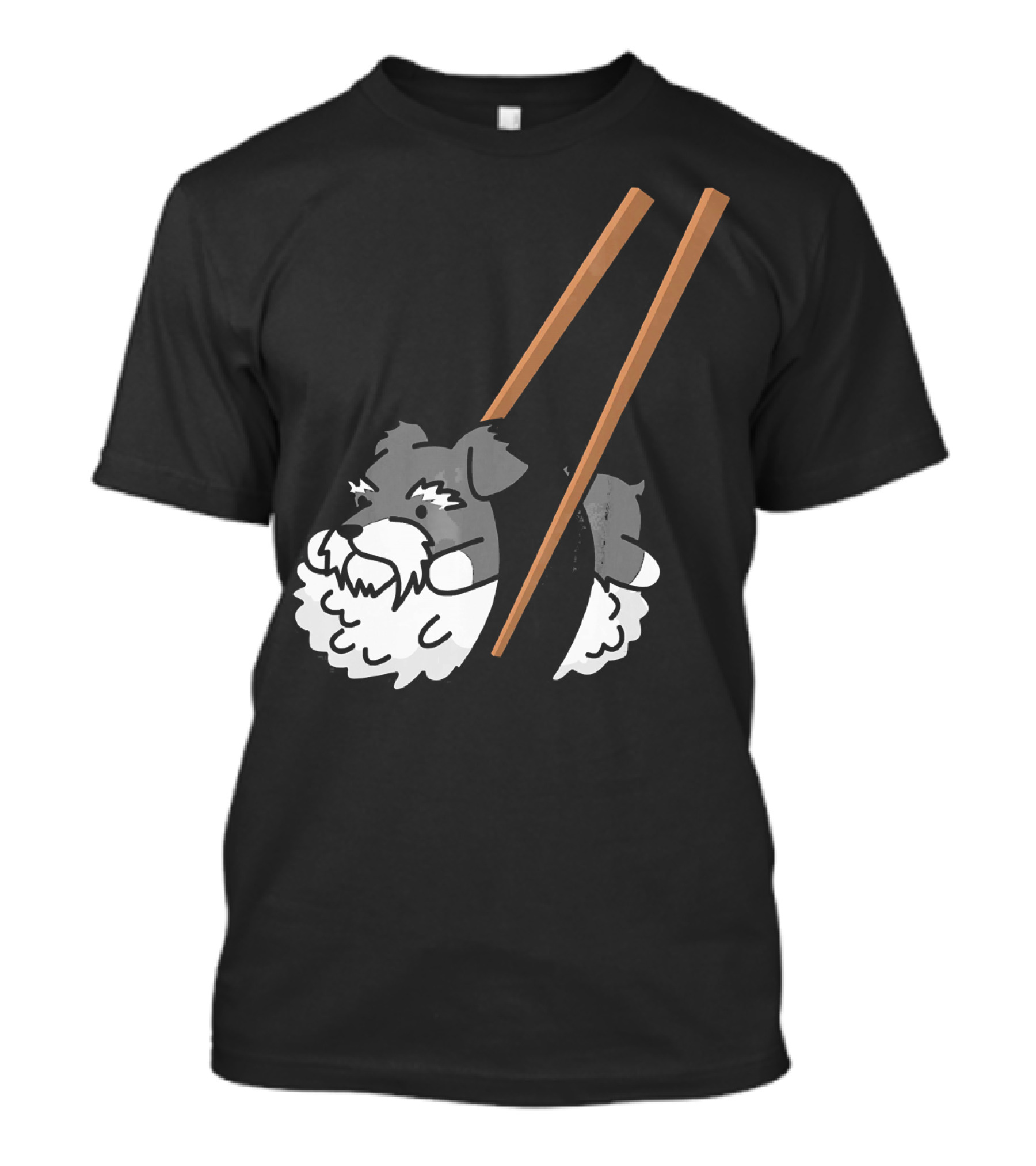 Schnauzer Sushi Cute Dog Humor T-Shirt