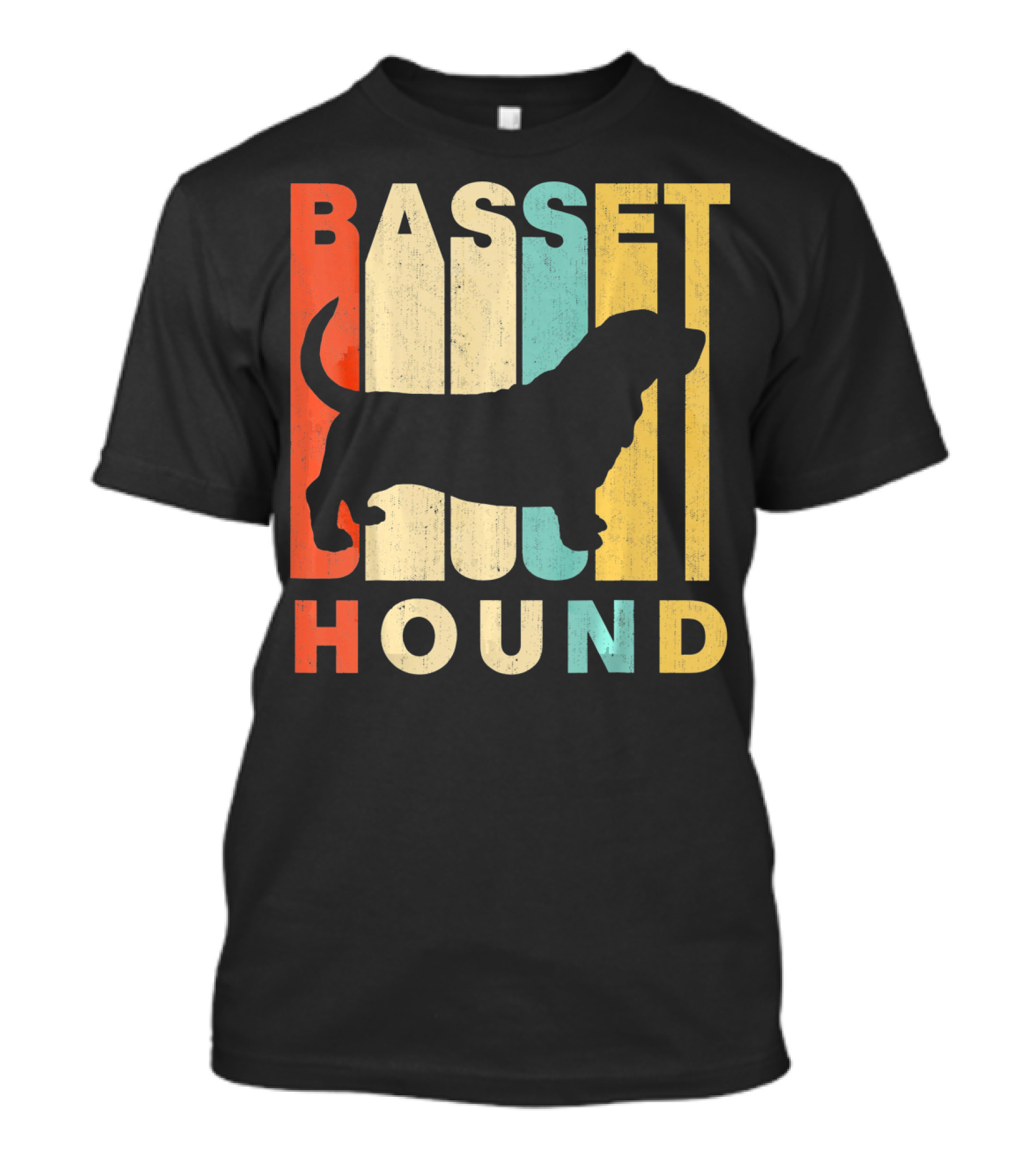 Vintage Basset Hound Retro T-Shirt