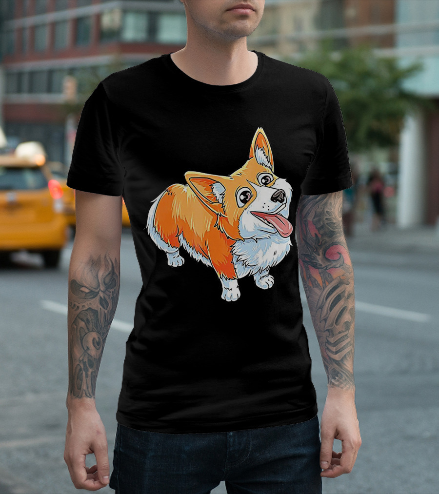 Corgi Dog Lover Cute Animal Puppy T-Shirt