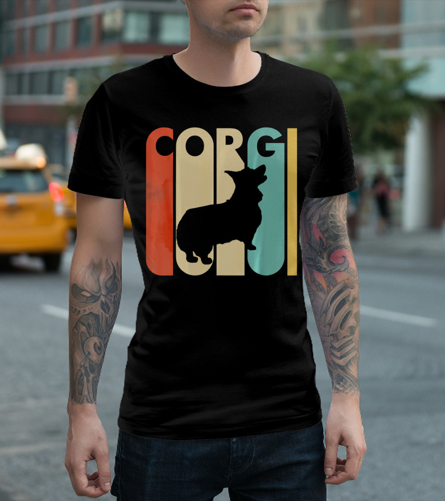 Corgi Retro T-Shirt