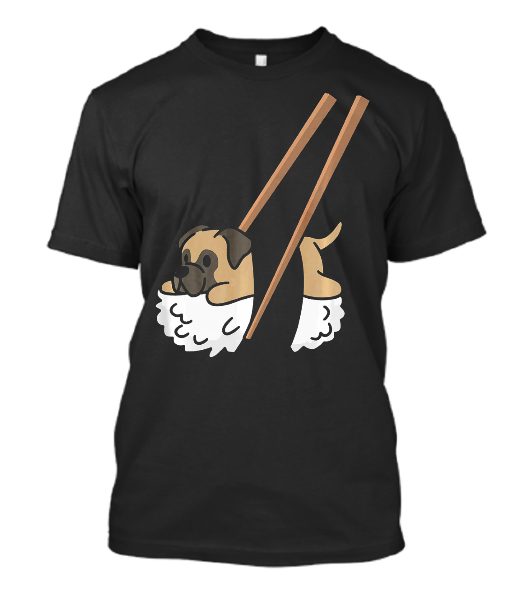 Bullmastiff Sushi Roll Funny Dog T-Shirt