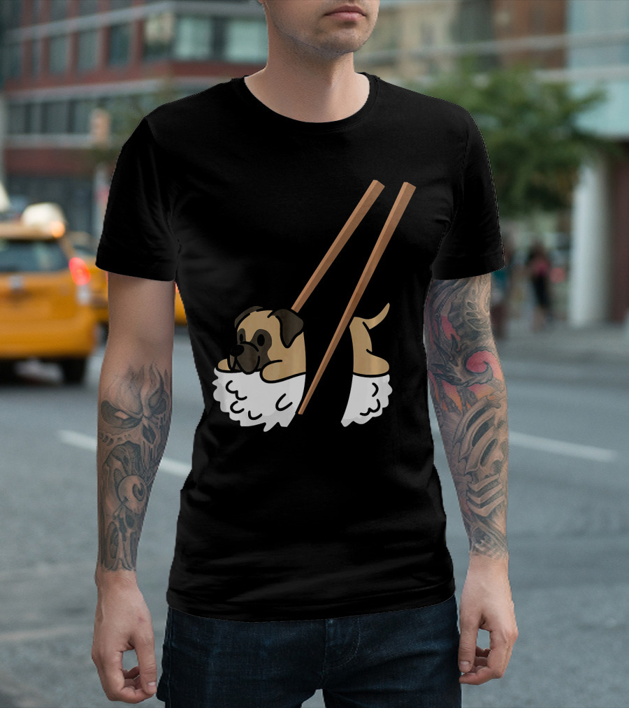 Bullmastiff Sushi Roll Funny Dog T-Shirt