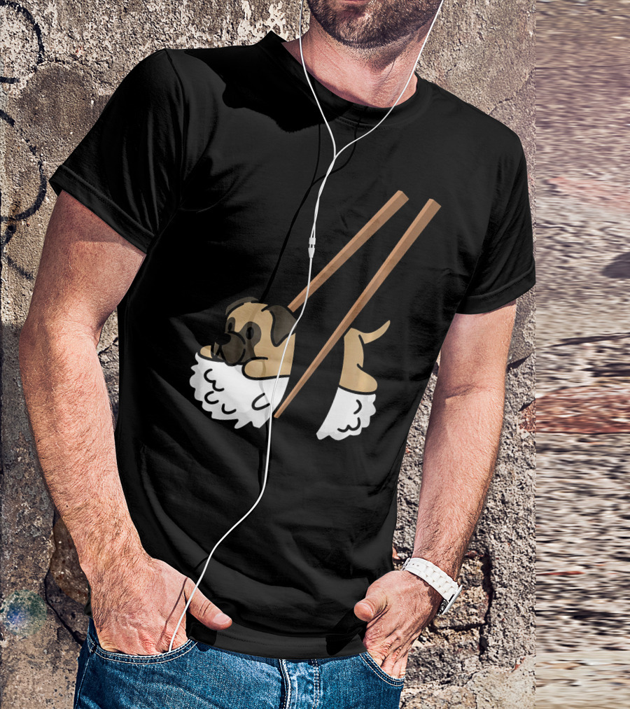 Bullmastiff Sushi Roll Funny Dog T-Shirt