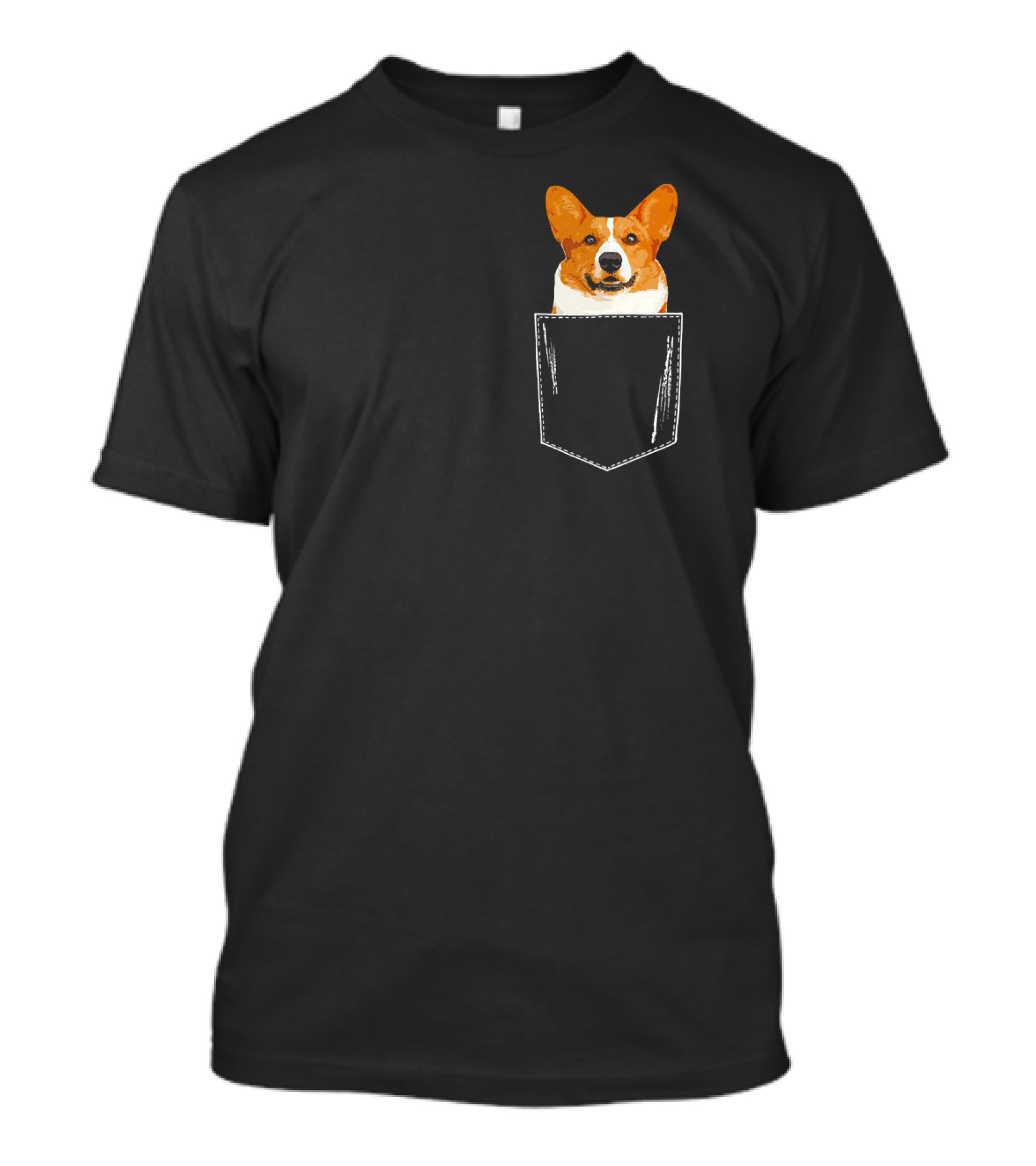 Perfect Corgi In Pocket Lover Funny Meme Cute Dog T-Shirt