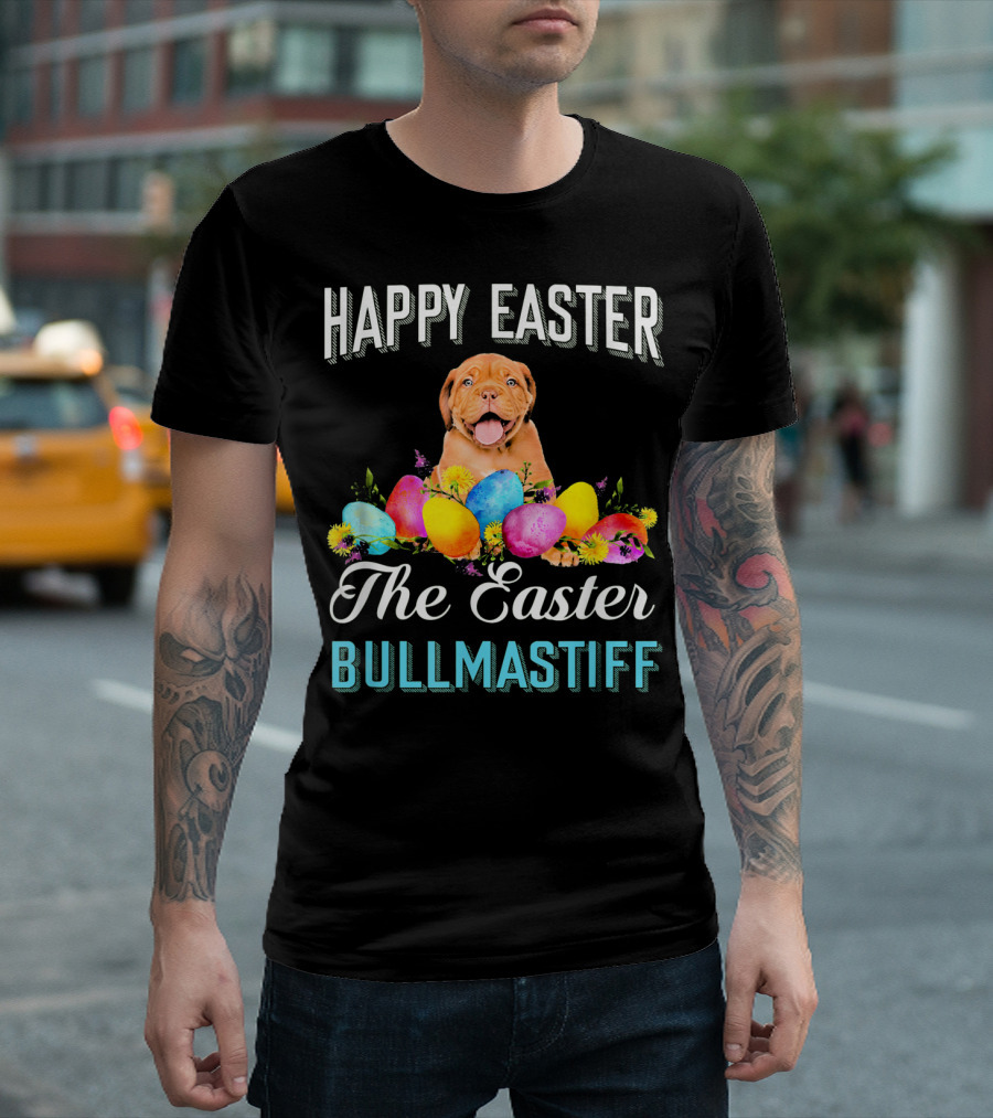 Happy Easter The Easter Bullmastiff T-Shirt