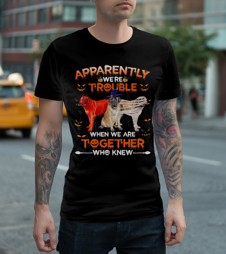Apparently We're Trouble When We Are Together Who Knew English Mastiff T-Shirt