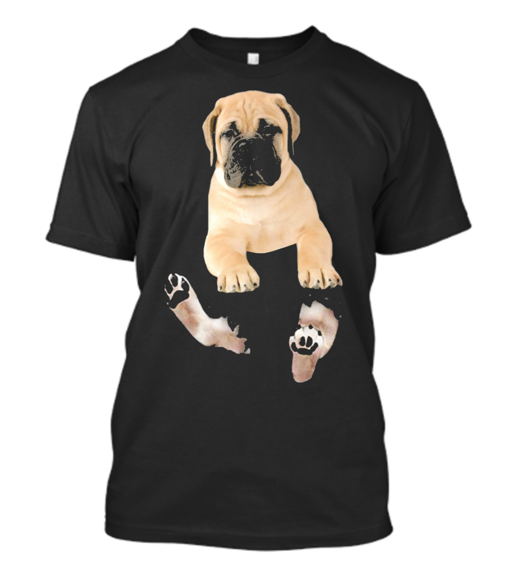 Bullmastiff Pocket Puppy Bullm Adorable Canine Companion T-Shirt