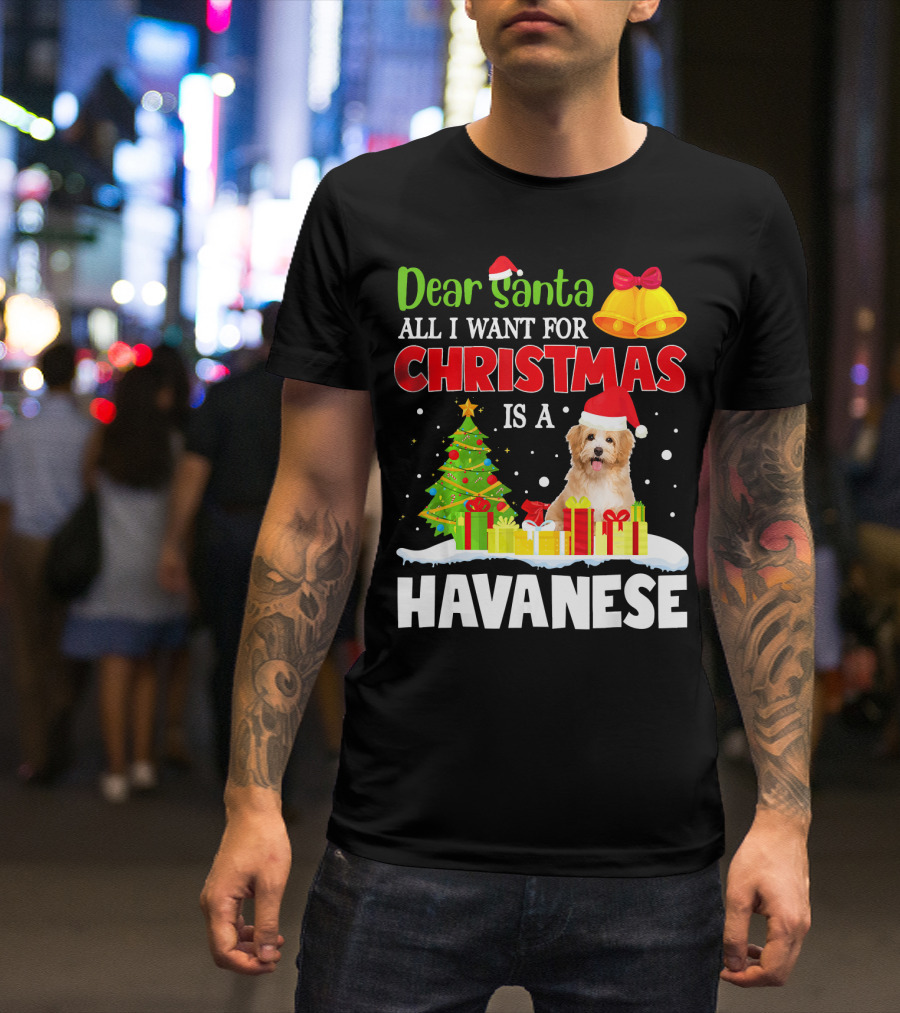 Dear Santa All I Want For Christmas Is A Havanese T-Shirt
