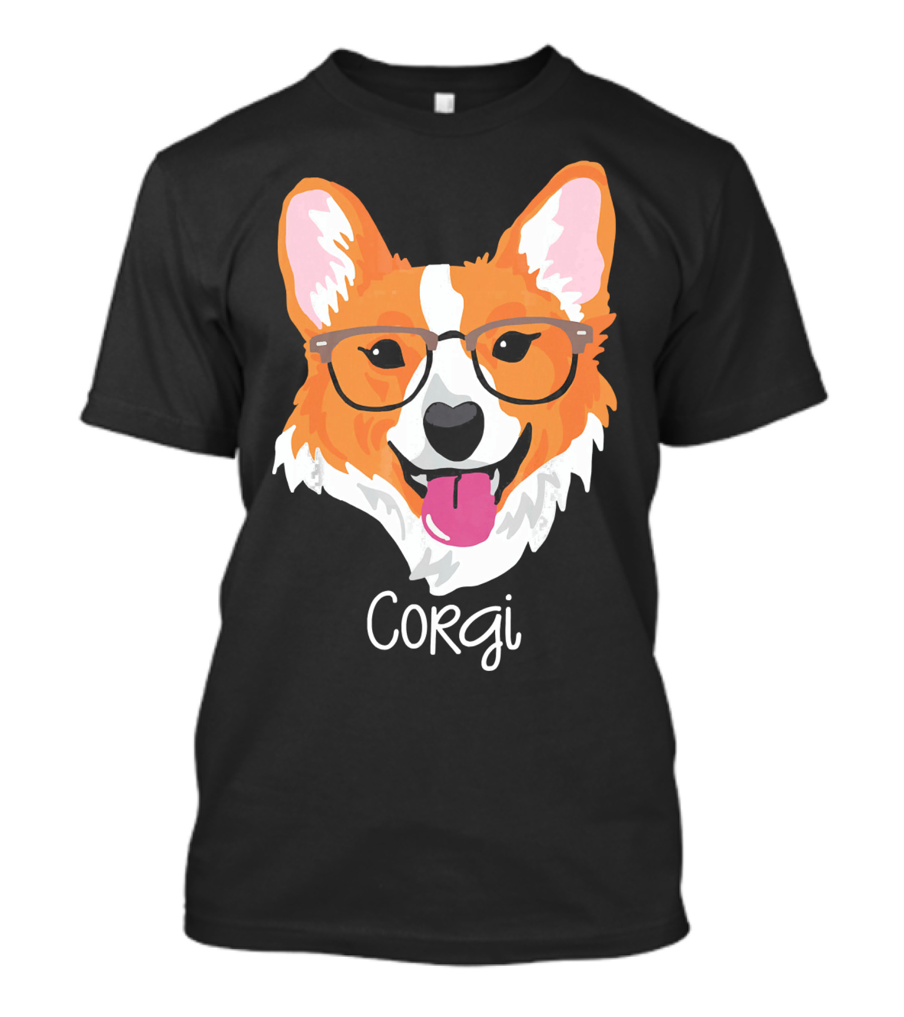 Corgi Funny Dog Glasses T-Shirt