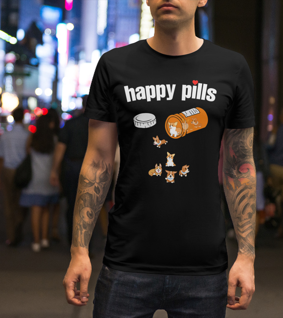 Happy Pills Corgi Capsule Joy T-Shirt