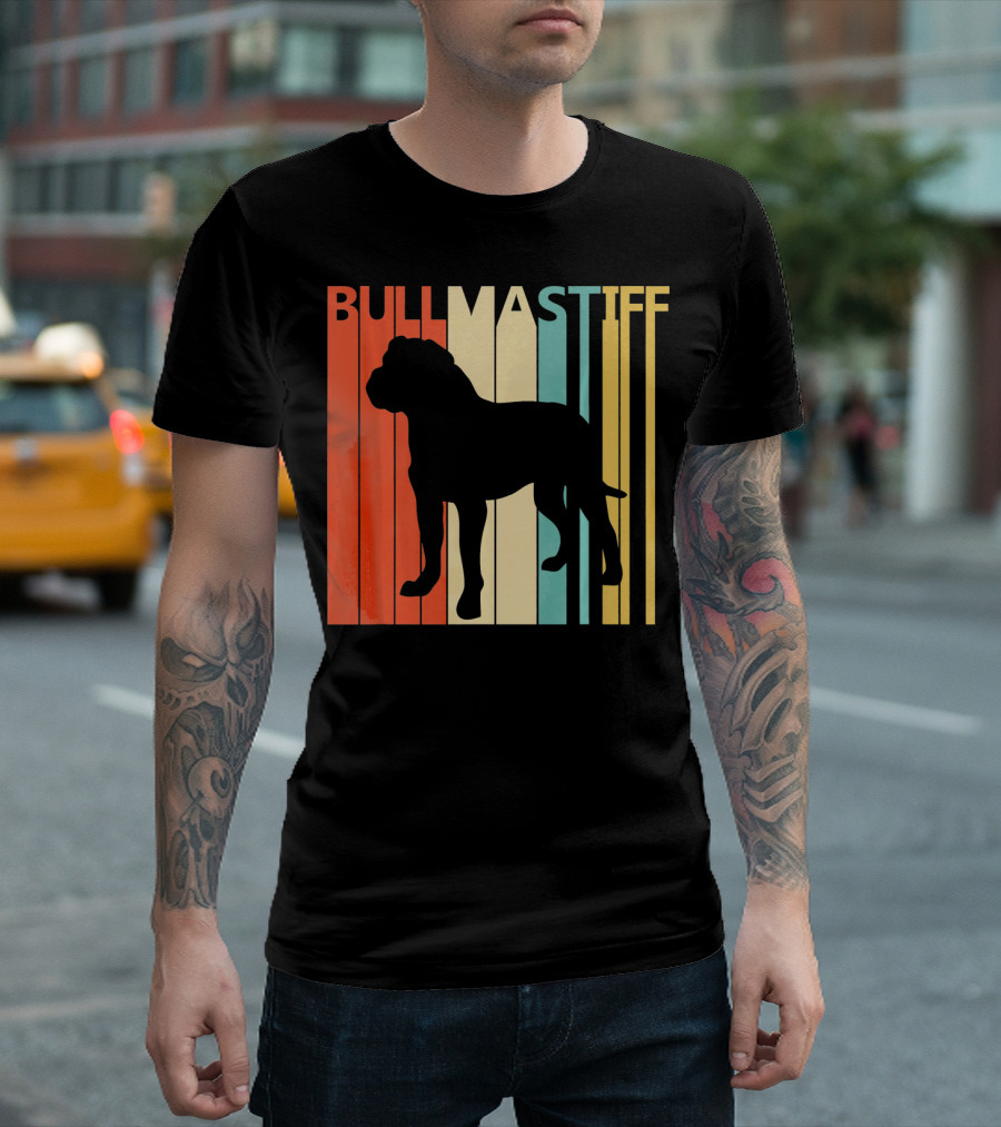 BULLMASTIFF Retro Stripes T-Shirt