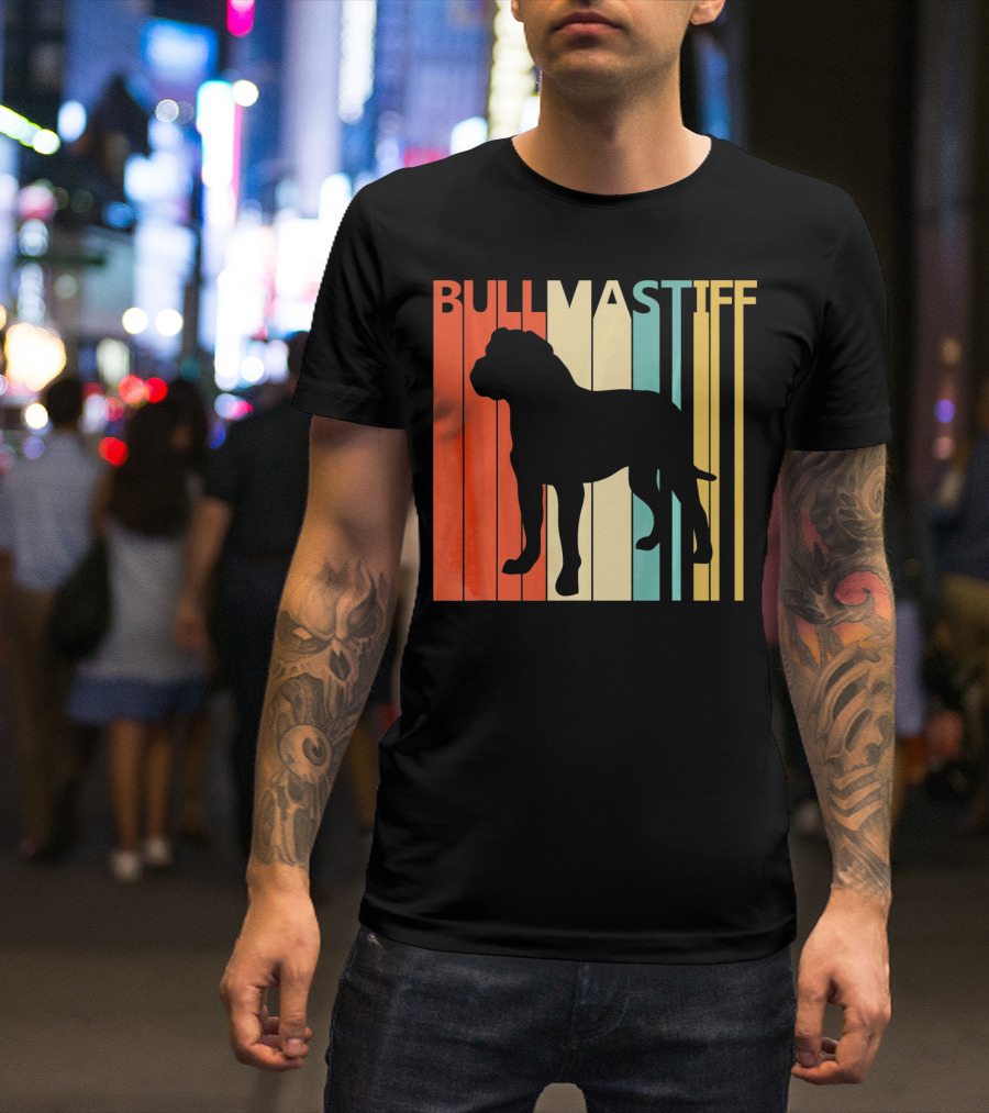BULLMASTIFF Retro Stripes T-Shirt