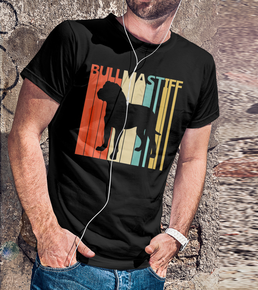 BULLMASTIFF Retro Stripes T-Shirt