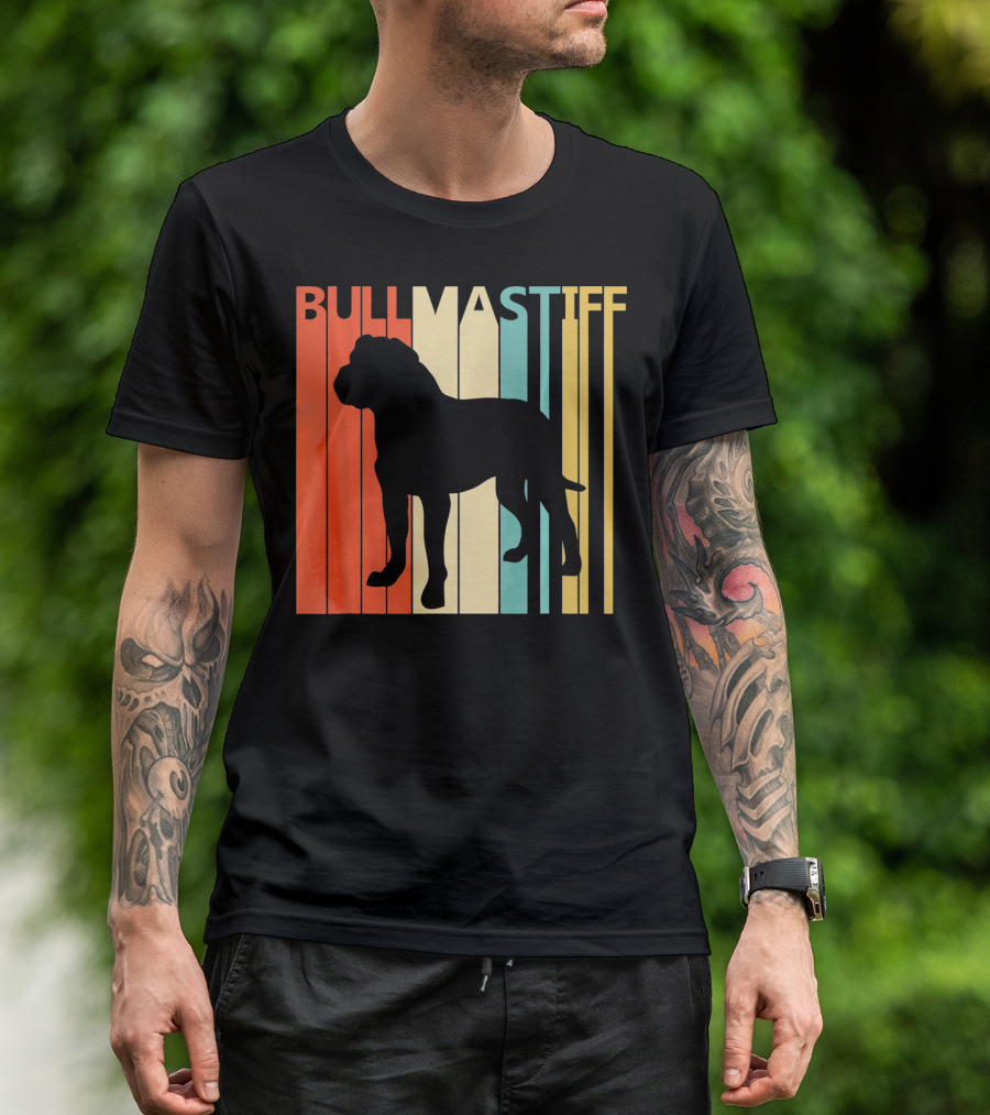 BULLMASTIFF Retro Stripes T-Shirt