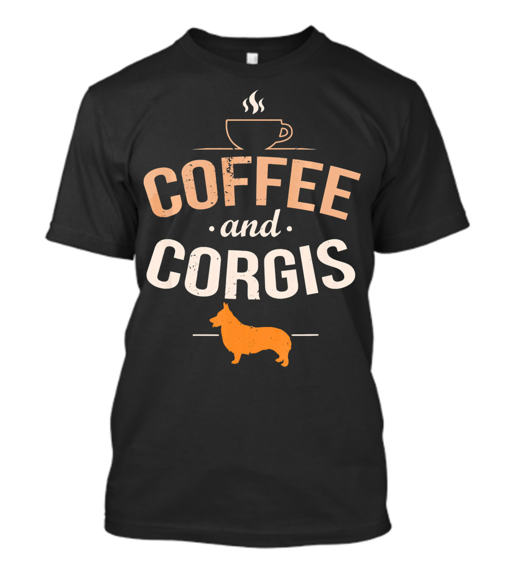 Coffee And Corgis Funny Corgi Dog Cup T-Shirt