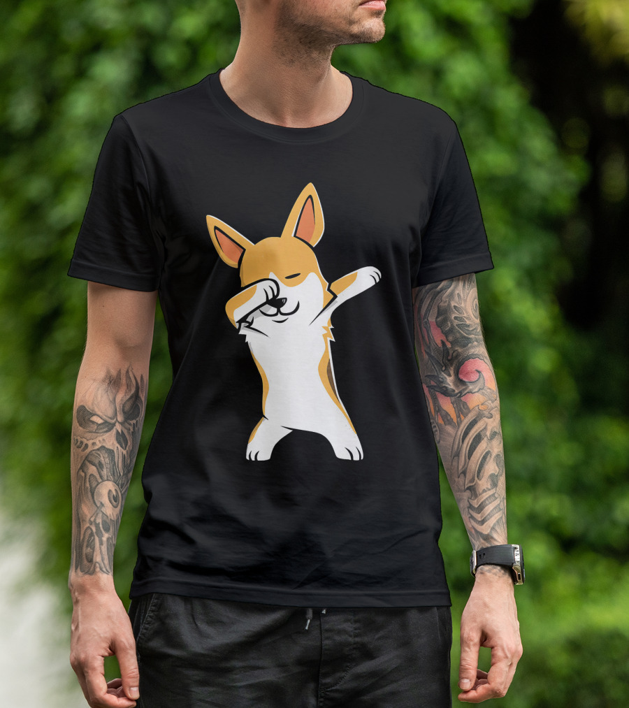 Dabbing Corgi Kids Dabbing Pose Corgi T-Shirt