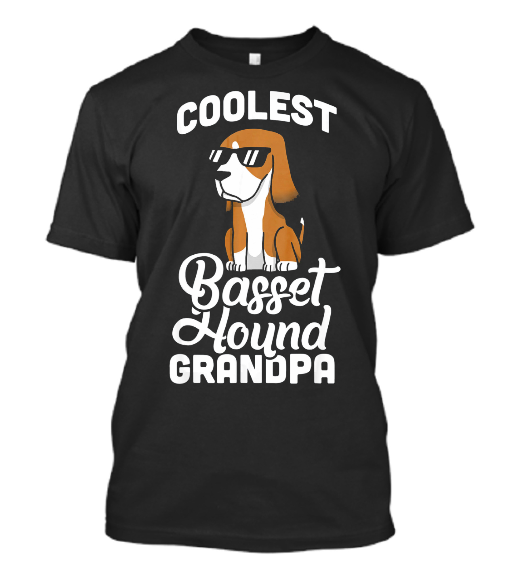 Coolest Basset Hound Grandpa T-Shirt