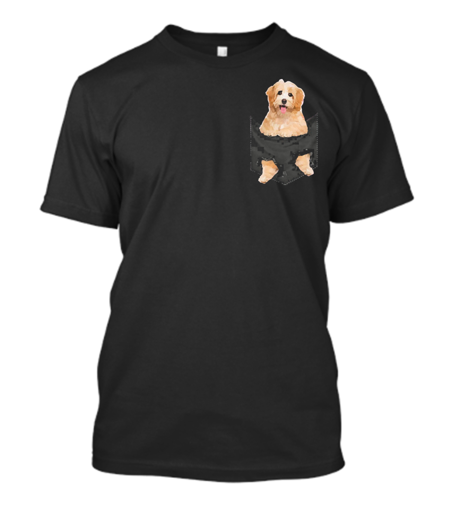Havanese Dog In A Pocket Cute Pet Companion T-Shirt