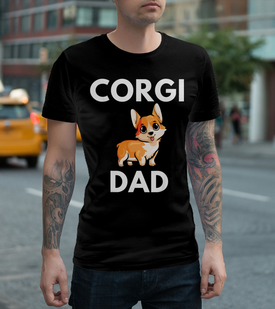 Corgi Dad Cute Corgi Saying T-Shirt
