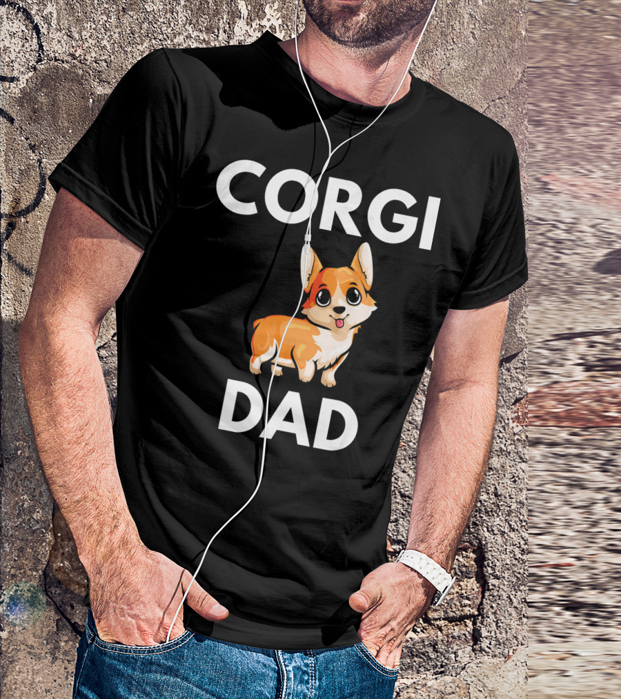 Corgi Dad Cute Corgi Saying T-Shirt