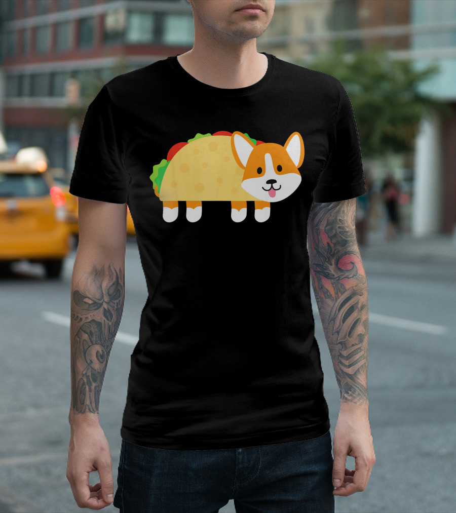 Cinco De Mayo Cute Corgi Taco Food T-Shirt