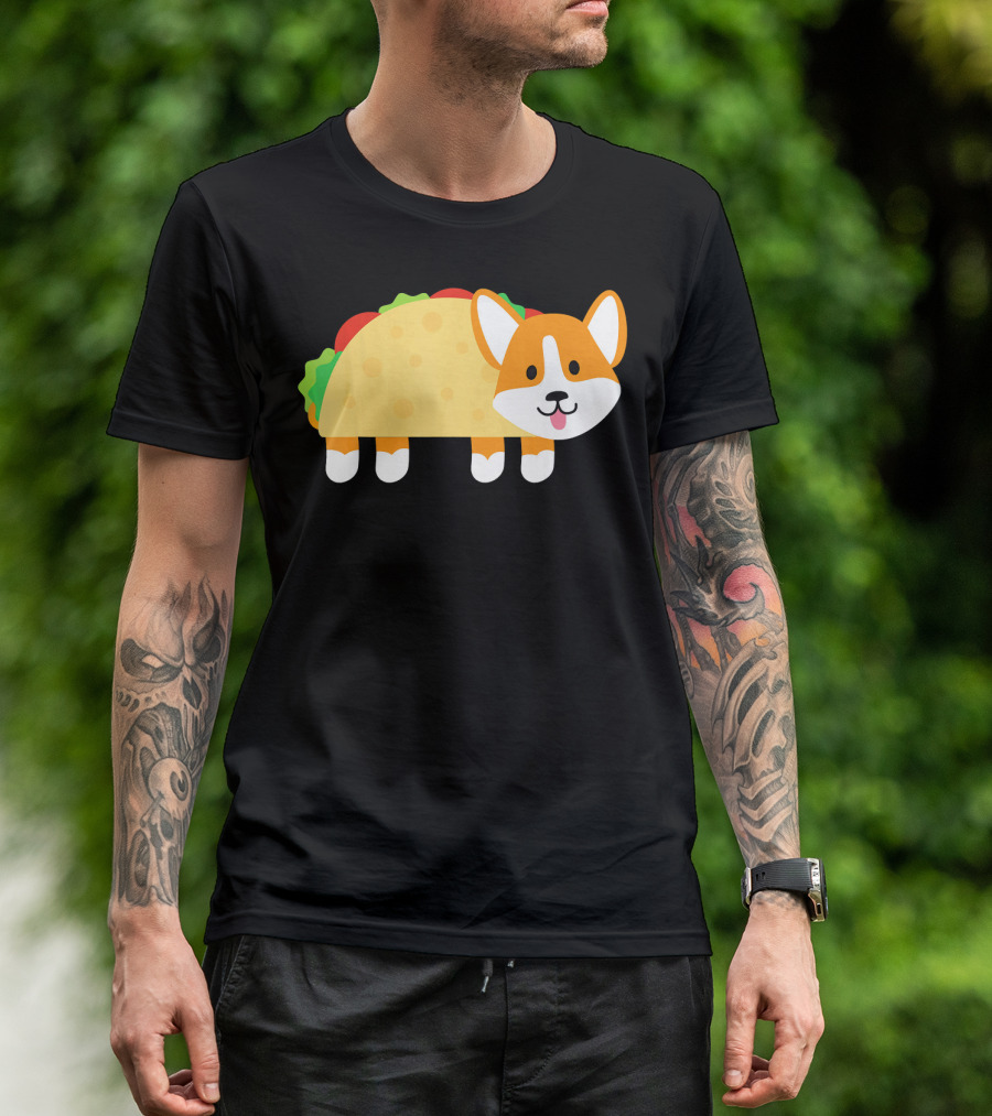 Cinco De Mayo Cute Corgi Taco Food T-Shirt
