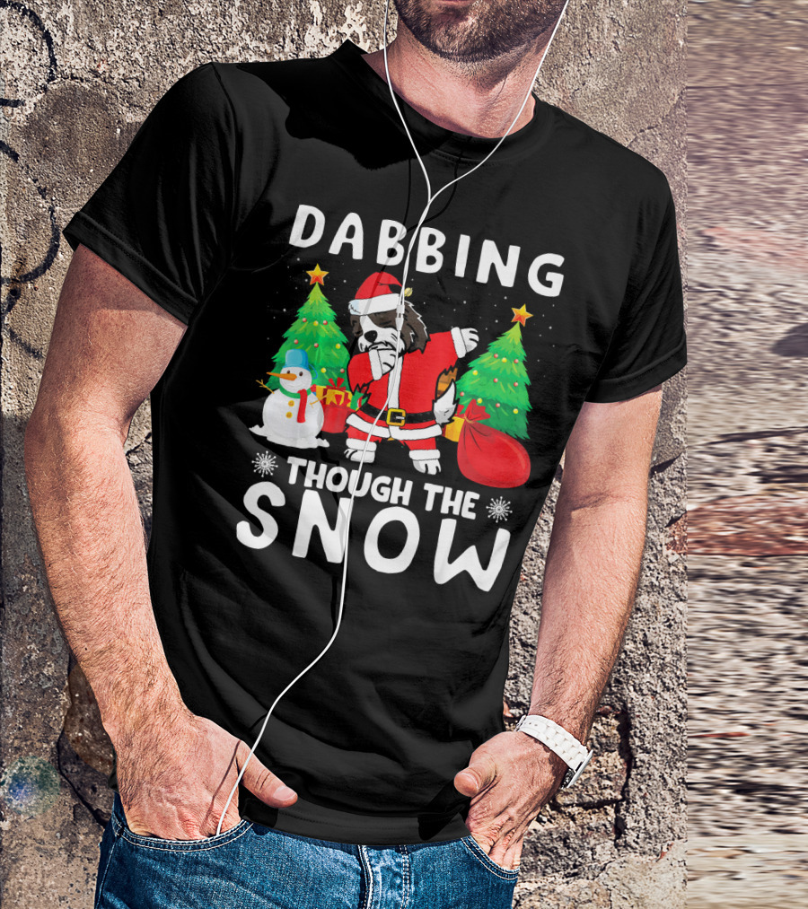 Dabbing Through The Snow Havanese Christmas Trees Snowman T-Shirt