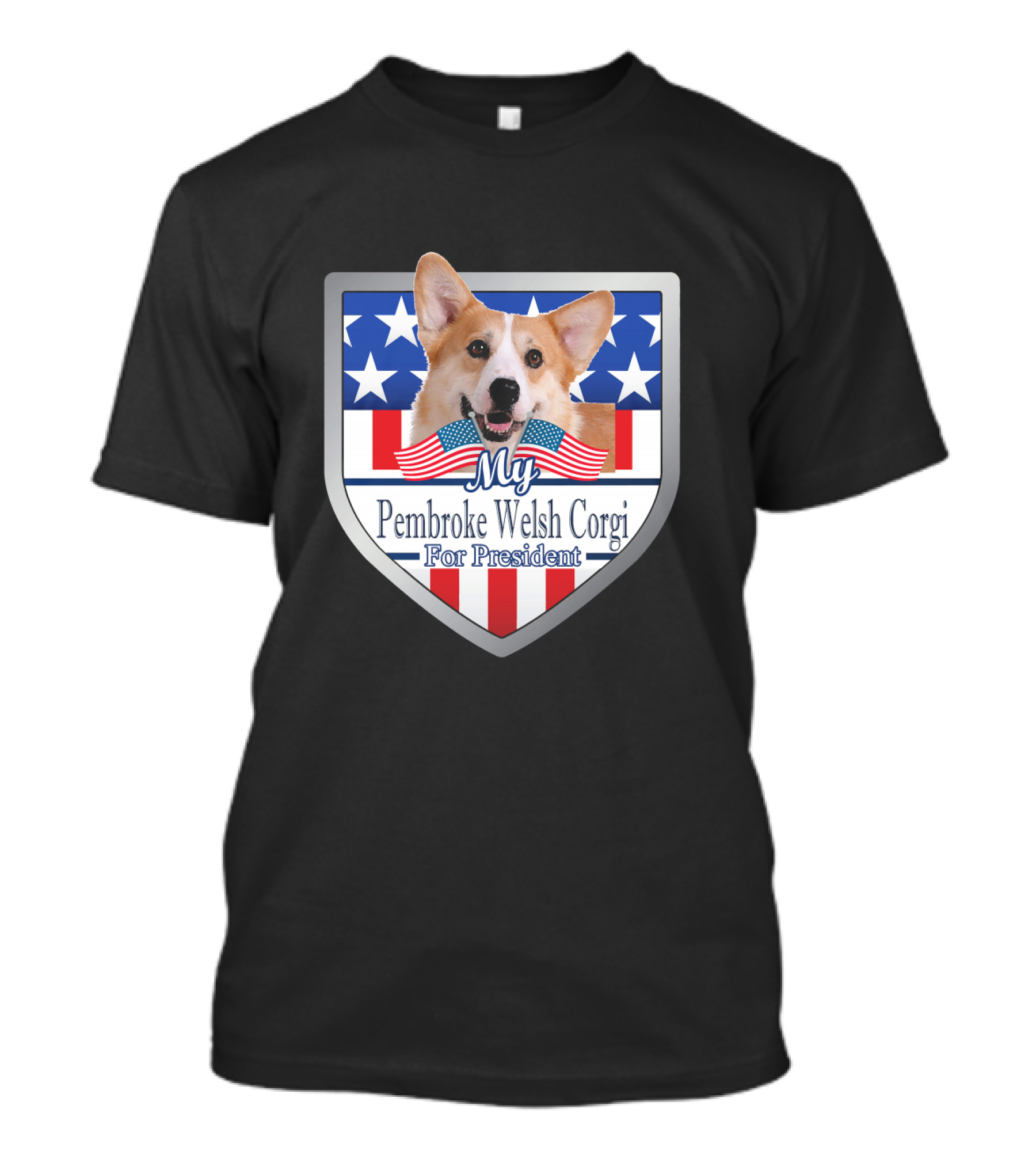 My Pembroke Welsh Corgi Stars And Stripes For President T-Shirt
