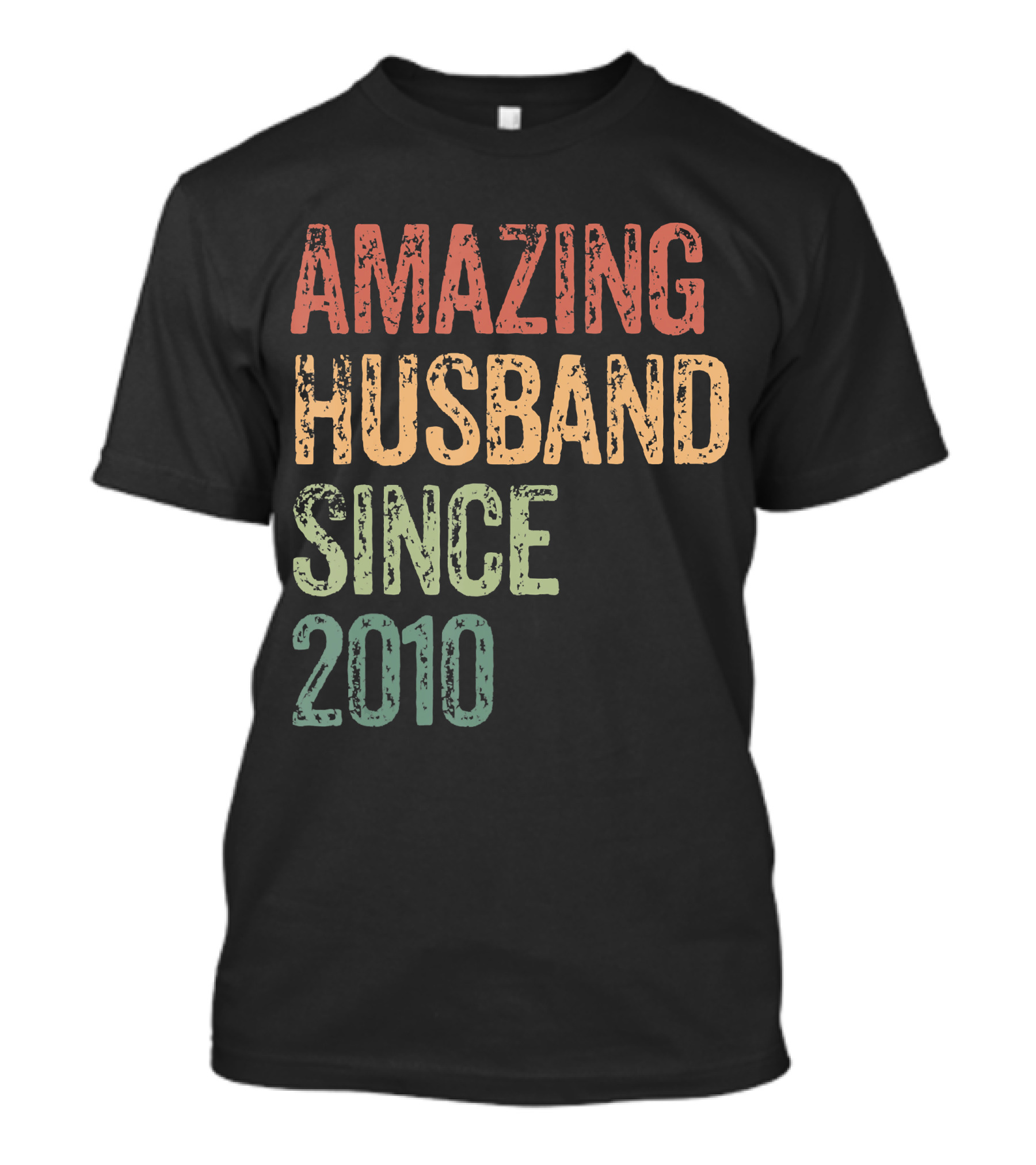 Amazing Husband Since 2010 10 Years Wedding T-Shirt