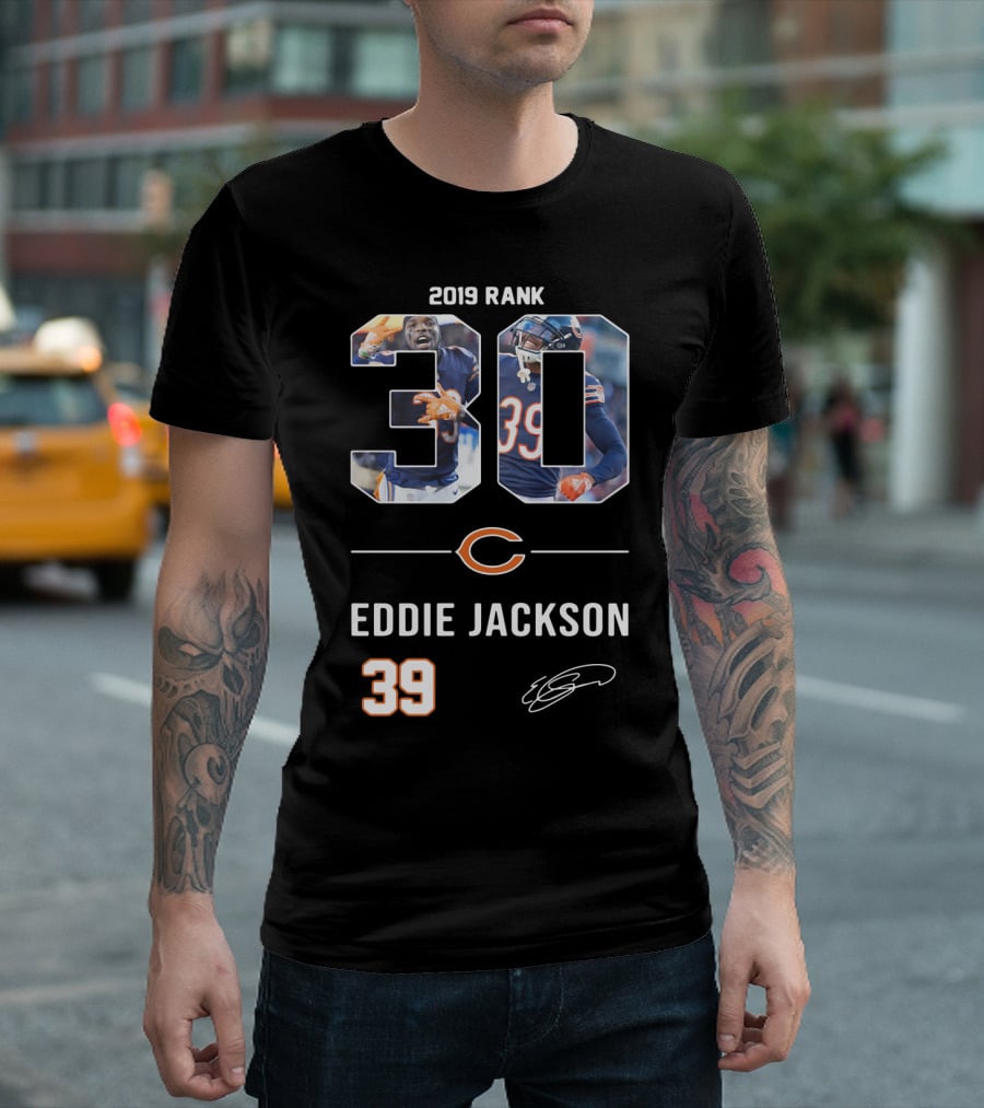 Rank 30 Chicago Bears Eddie Jackson T-Shirt